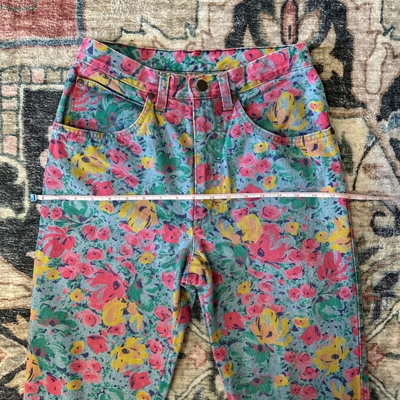 United Colors Of Benetton Floral High Rise Jeans - Multicolor - Picture 7 of 12